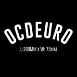 OCDEURO Arched Vinyl Decal